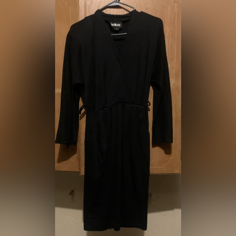 Women’s long sleeve black sweater dress size 11 by ByChoice